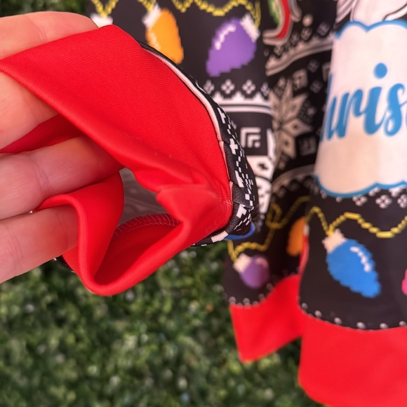 UGLY CHRISTMAS SWEATER 🎄😂 SANTA UNICORN LIGHTS HOLIDAY PARTY FUN L/XL UNISEX - Picture 4 of 7